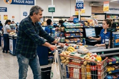 Especialistas em psicologia concordam: pessoas que evitam caixas de autoatendimento no supermercado não são folgadas, elas podem estar buscando interação social -  (crédito: Tupi)