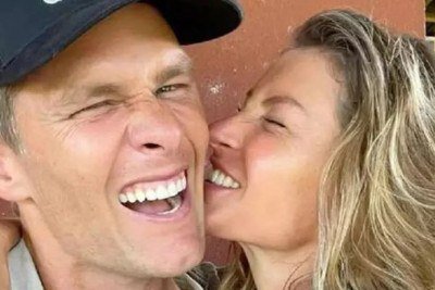 Gisele B&uuml;ndchen e Tom Brady em registro de momentos felizes, enquanto a mat&eacute;ria aborda os desdobramentos de seu div&oacute;rcio e novos caminhos -  (crédito: Redes sociais)