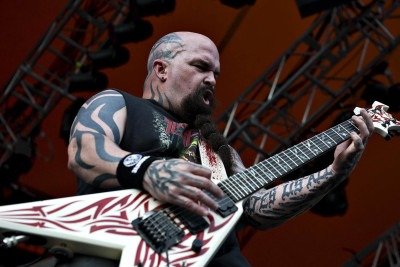 Kerry King vai apresentar com o Slayer o disco 'Reign in blood' na íntegra em São Paulo, em dezembro -  (crédito: Rune Evensen/AFP)