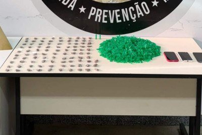 Operação Expurgo contou com a participação de policiais civis da 3ª Delegacia em Vespasiano e de policiais militares do 36º Batalhão, com o emprego de drones e cães farejadores -  (crédito: PCMG/Divulgação)