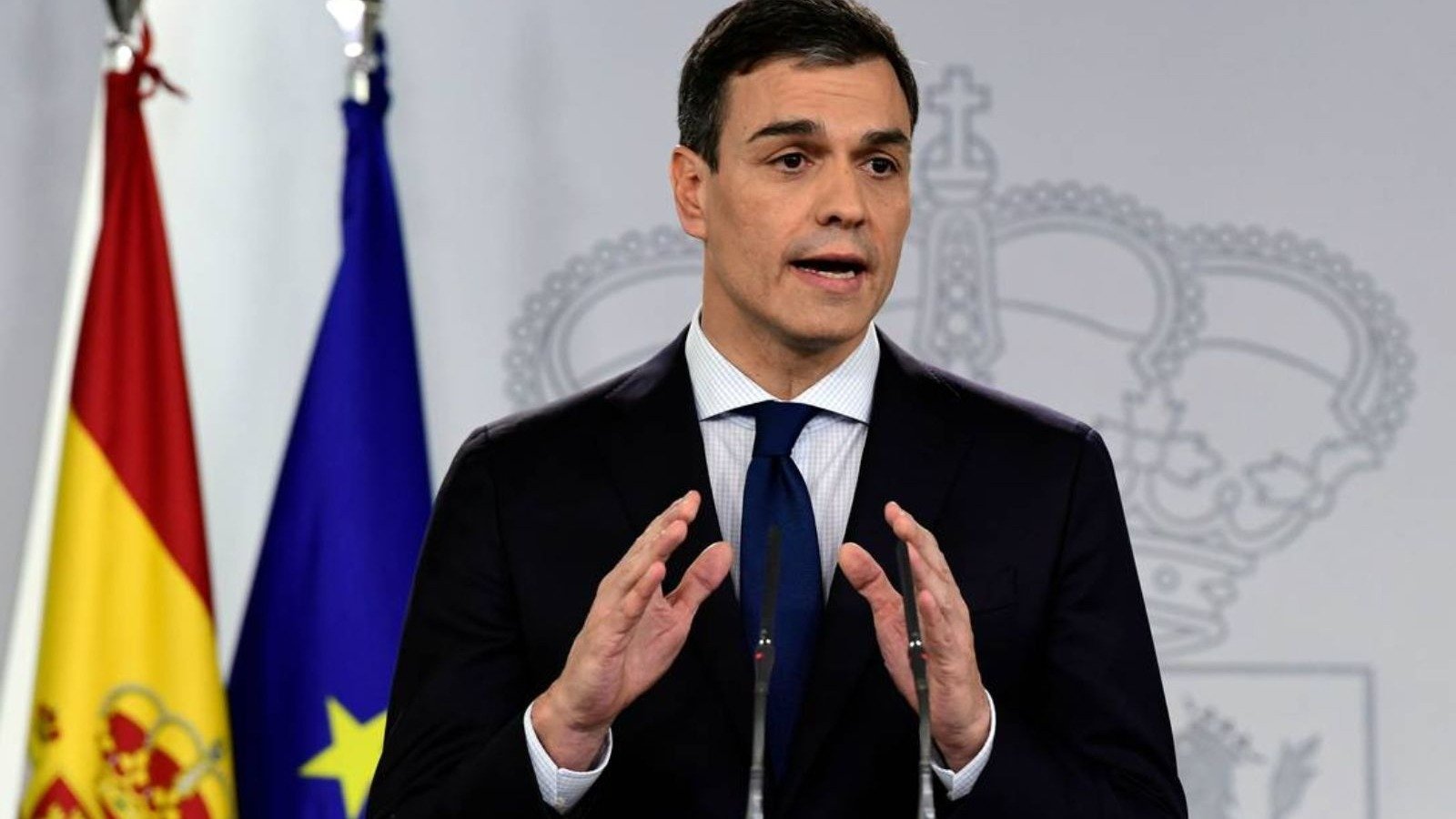 Pedro S&aacute;nchez, primeiro-ministro da Espanha, anuncia a antecipa&ccedil;&atilde;o das elei&ccedil;&otilde;es gerais ap&oacute;s rejei&ccedil;&atilde;o de pacotes do governo no Parlamento -  (crédito: AFP)