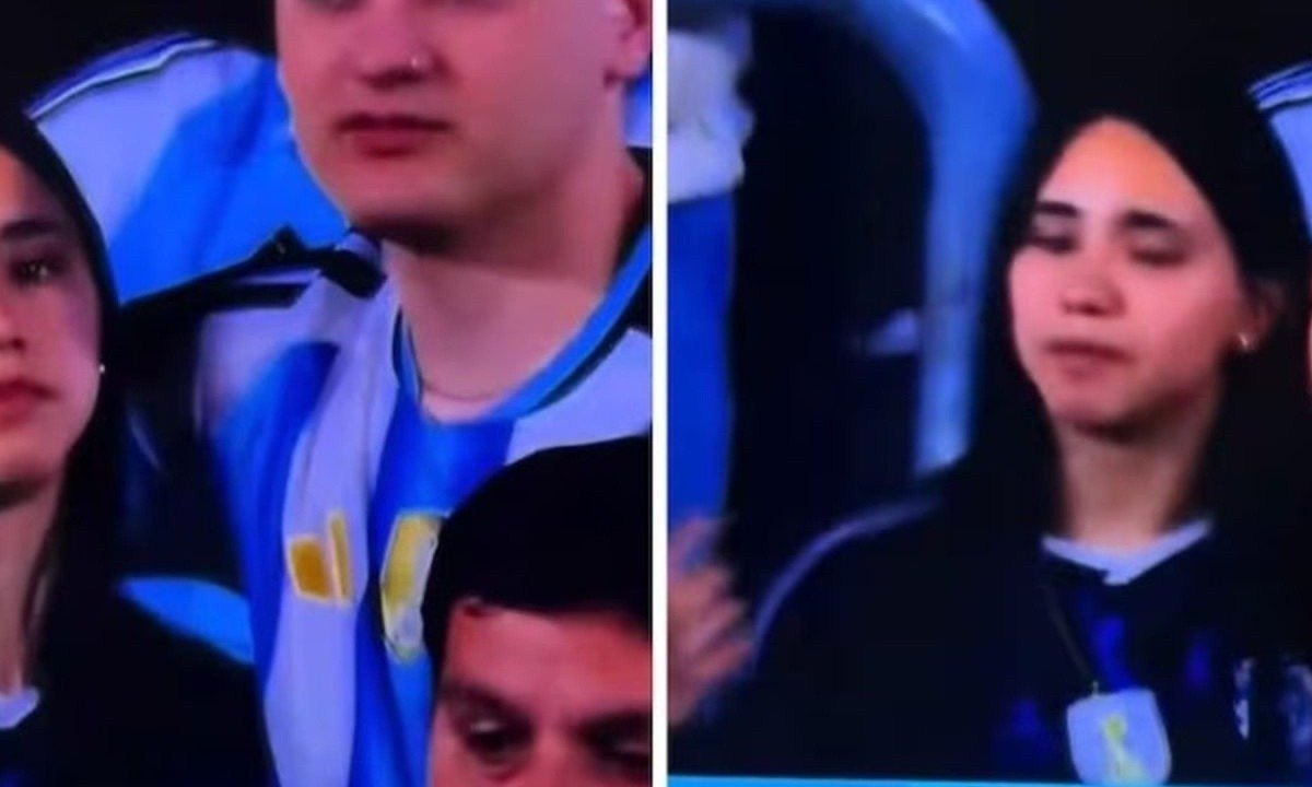 Despedida de Messi: jovem é flagrada pelas câmeras e atitude viraliza nas redes - (crédito: No Ataque Internacional)