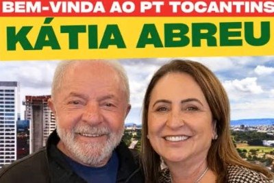 A ex-senadora K&aacute;tia Abreu, rec&eacute;m-filiada ao PT e coordenadora da campanha de Lula no Tocantins, fez cr&iacute;ticas &agrave; comunica&ccedil;&atilde;o e coordena&ccedil;&atilde;o do partido -  (crédito: Reprodu&ccedil;&atilde;o)