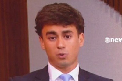 Em entrevista, deputado Nikolas Ferreira classifica como 'terrorismo eleitoral' as associa&ccedil;&otilde;es feitas pela esquerda a um eventual governo de Fl&aacute;vio Bolsonaro -  (crédito: Globo News/Reprodu&ccedil;&atilde;o)
