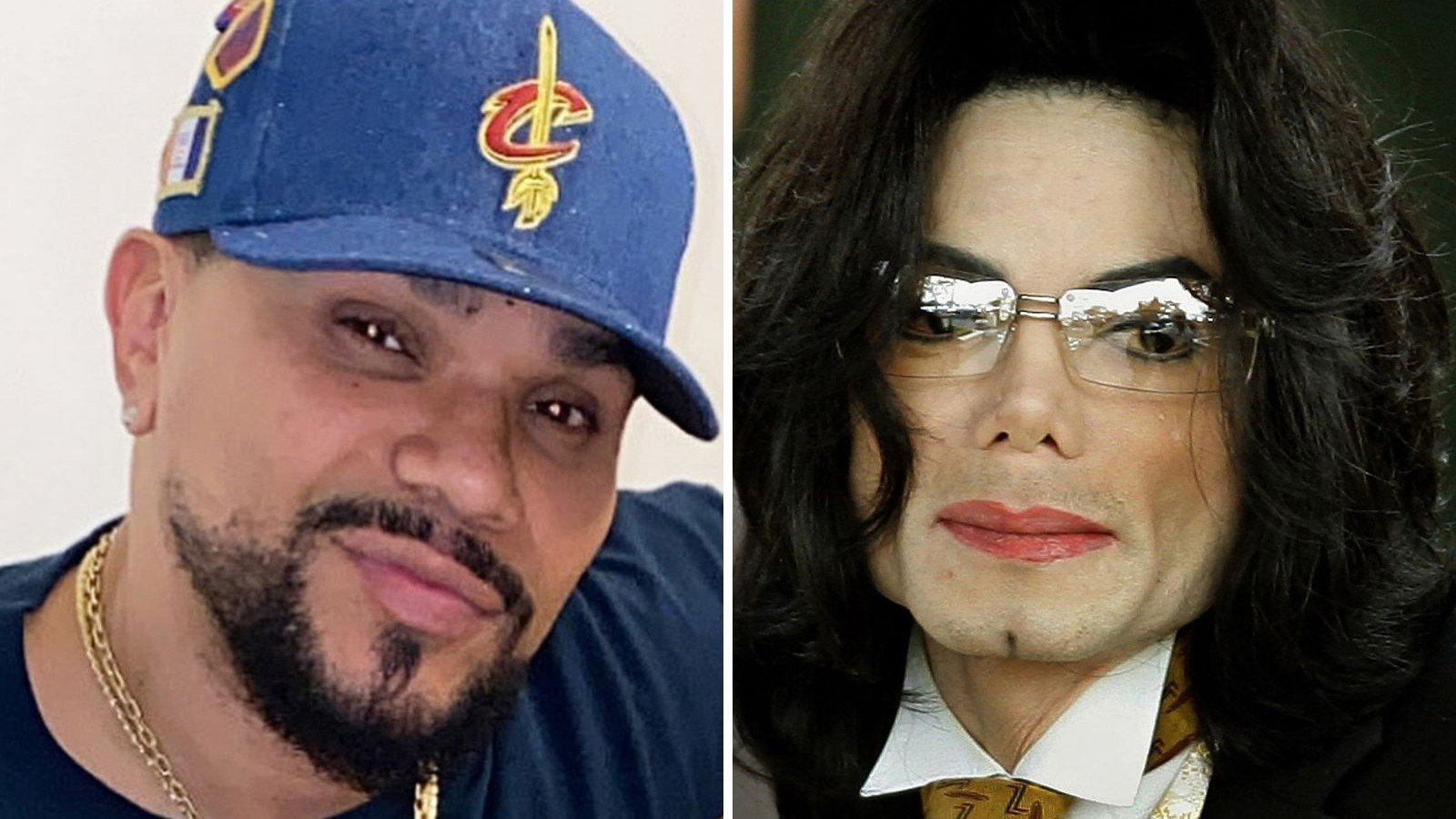 Naldo Benny (esq.) e Michael Jackson (dir.), piv&ocirc;s de uma das hist&oacute;rias mais 'inacredit&aacute;veis' contadas pelo funkeiro -  (crédito: Reprodu&ccedil;&atilde;o / Instagram / Timothy A. CLARY / AFP)