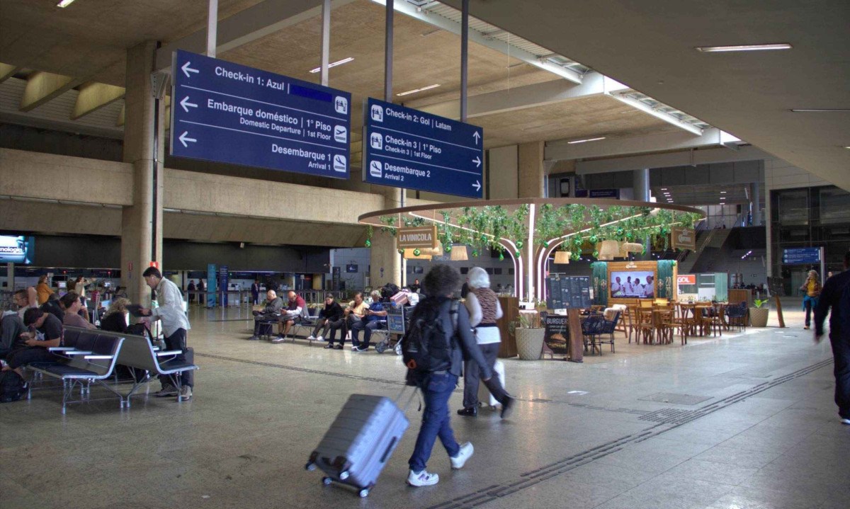 O feriado de 12 de outubro deve levar 355.886 passageiros ao BH Airport entre os dias 9 e 18 deste mês - (crédito: BH Airport/Divulgação)