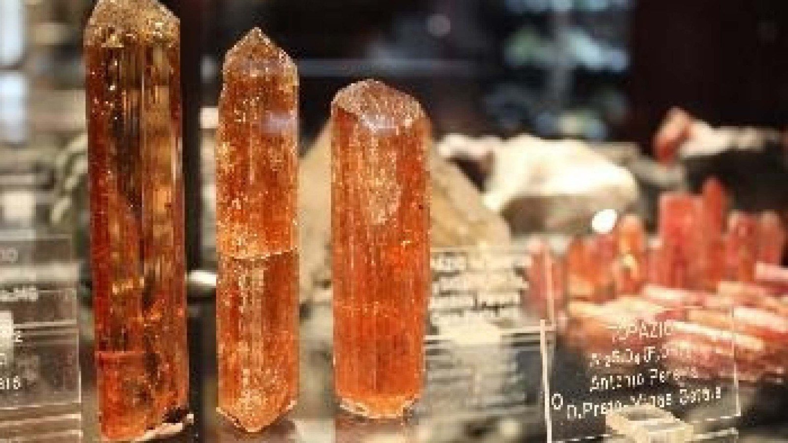 Top&aacute;zio exposto no museu, que receber&aacute; o p&uacute;blico em visitas guiada