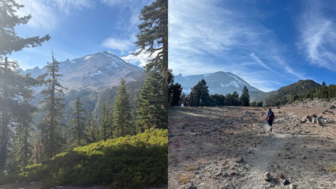A paisagem do Monte Shasta, onde trilheiros precisaram de resgate ap&oacute;s seguir orienta&ccedil;&otilde;es de IA para a expedi&ccedil;&atilde;o -  (crédito: Siskiyou County Sheriff&rsquo;s Office)