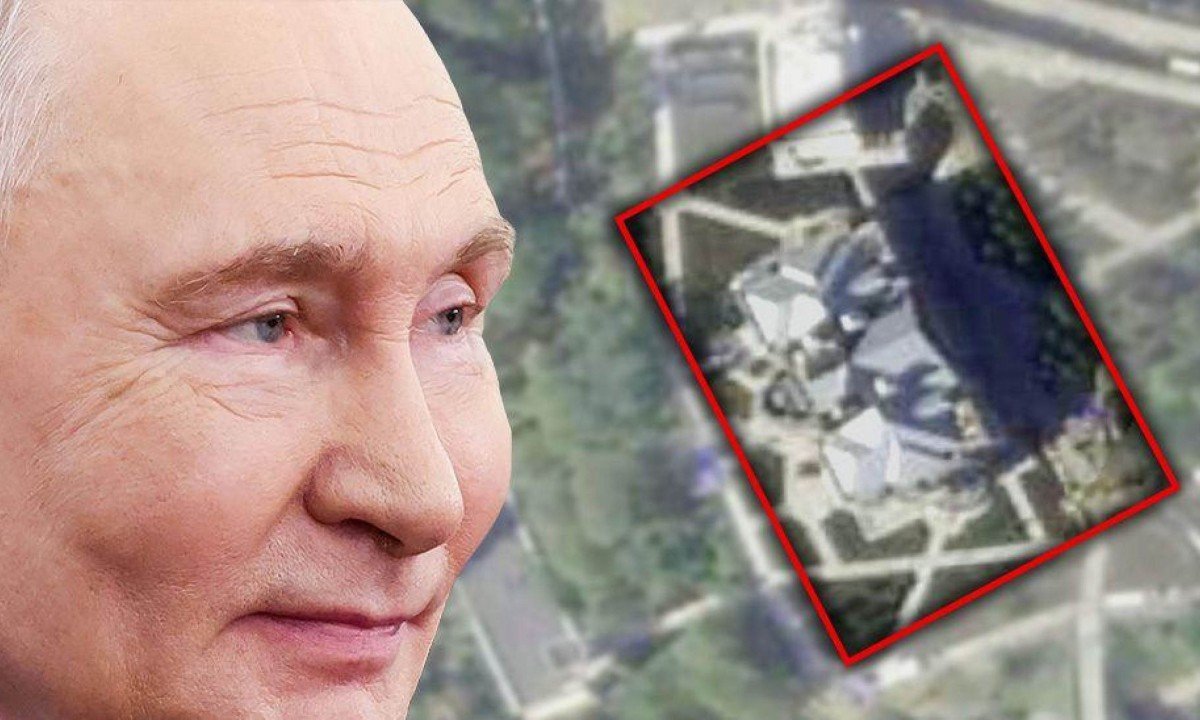 Vladimir Putin (à direita) se exercita em sua academia particular em Bocharov Ruchey, em 2015, ao lado de Dmitry Medvedev, então primeiro-ministro da Rússia - (crédito: BBC)