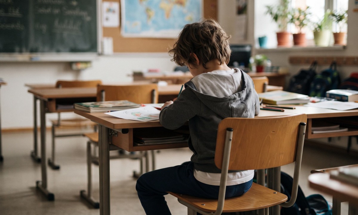 Crianças com TDAH podem apresentar dificuldades de foco e aprendizado em ambientes escolares, exigindo atenção e adaptações - (crédito: Gerada com IA)