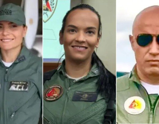 Da esquerda para a direita, a tenente Gabriela Emília, a tenente Alice e o tenente-coronel Luiz Fernando Silvestre, os três policiais militares mortos na queda de uma aeronave da corporação em Santana do Paraíso, no Vale do Aço - (crédito: PMMG/divulgação/Redes Sociais/Reprodução) Da esquerda para a direita, a tenente Gabriela Emília, a tenente Alice e o tenente-coronel Luiz Fernando Silvestre, os três policiais militares mortos na queda de uma aeronave da corporação em Santana do Paraíso, no Vale do Aço - (crédito: PMMG/divulgação/Redes Sociais/Reprodução)
