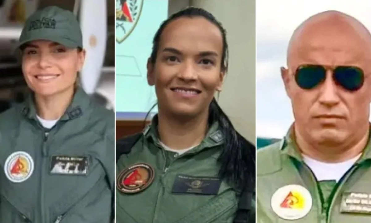 Oficiais Luis Silvestre, Gabriela Resende e Alice Almeida, vítimas do acidente aéreo da Polícia Militar de Minas Gerais - (crédito: PMMG/Reprodução Redes Sociais)