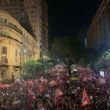 Em alusão a cântico do Galo, manifestantes pró-Lula gritam 'Eu acredito' - Alexandre Guzanshe/EM/D.A Press