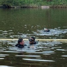 Homem finge se afogar, afunda e morre em balneário de Minas - Reprodução/CBMMG