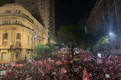 Manifestação ocupou o Centro de BH -  (crédito: Alexandre Guzanshe/EM/D.A Press)