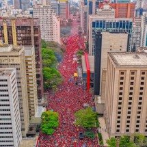 Ato pró-Lula em São Paulo reúne multidão na Avenida Paulista - Ricardo Stuckert/Reprodução 