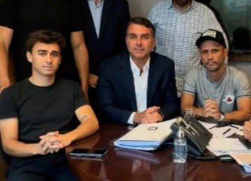 Cleitinho se reuniu com Flávio Bolsonaro na última quinta-feira -  (crédito: Redes Sociais/Reprodução)