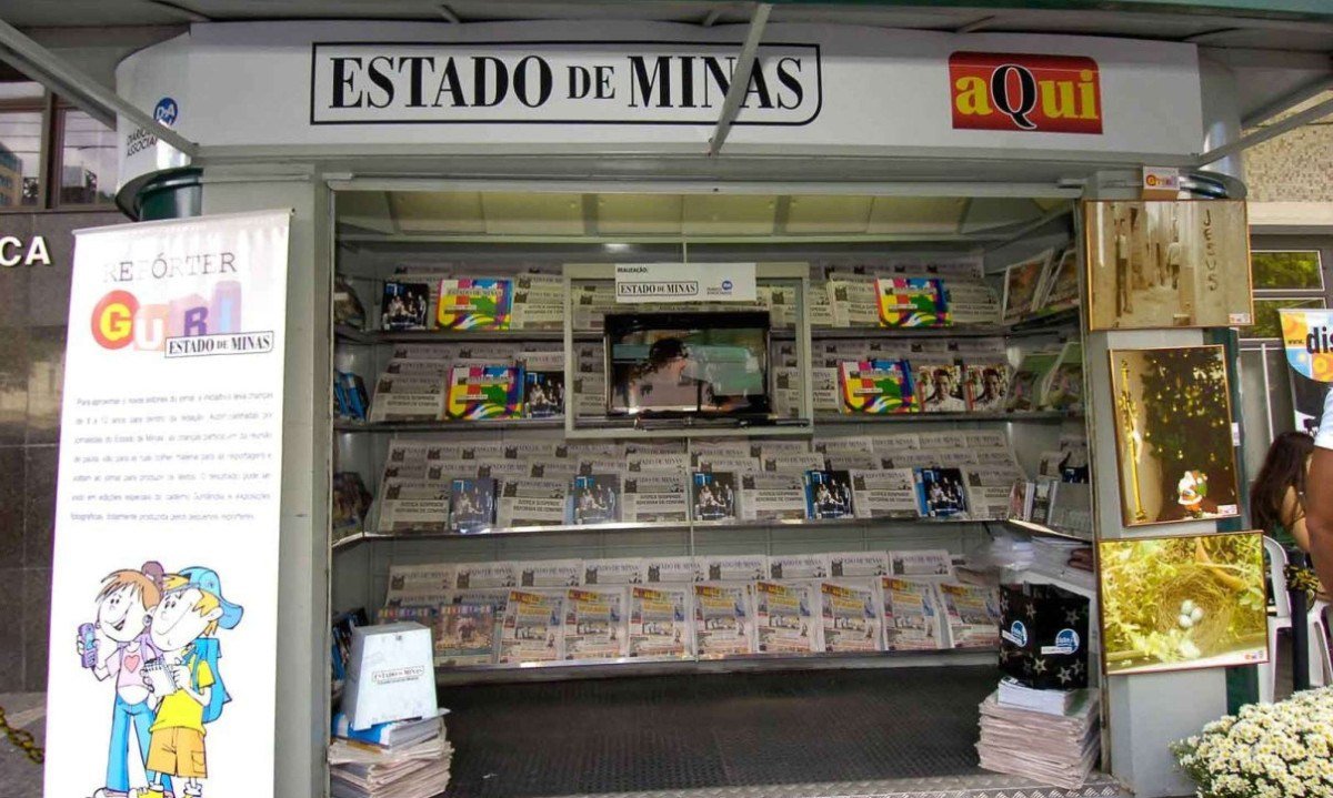 O jornal pode ser lido sem as distrações das telas e também pode ser guardado como registro de uma época

 -  (crédito: gladyston rodrigues/em.d.a.Press)