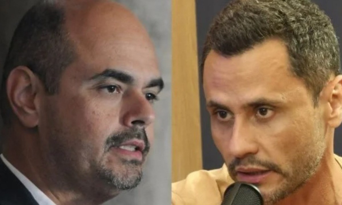 Mateus Simões e Cleitinho Azevedo se desentendem publicamente sobre a situação financeira do estado de Minas Gerais - (crédito: Alexandre Guzanshe/EM/D.A Press e Jair Amaral/EM/DA Press)