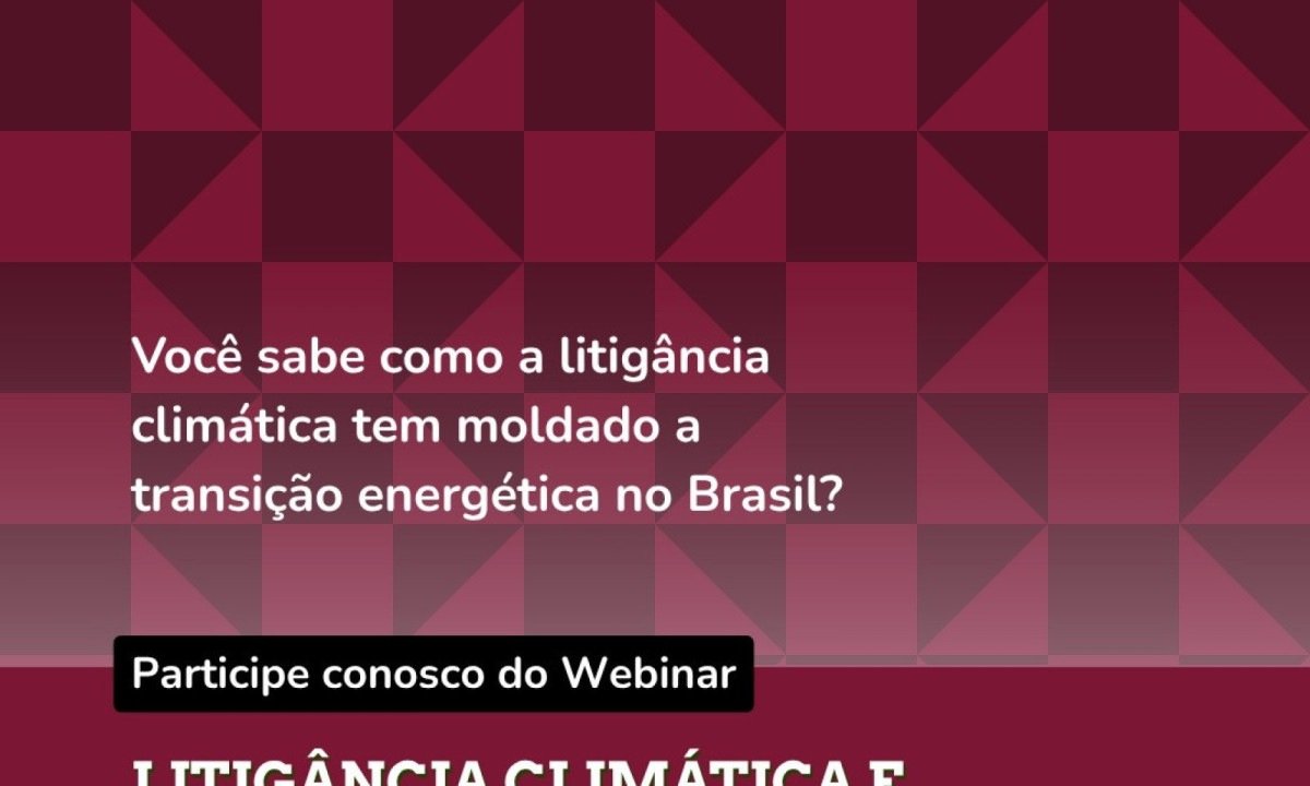 Webinário debate avanço da litigância climática - (crédito: DINO)