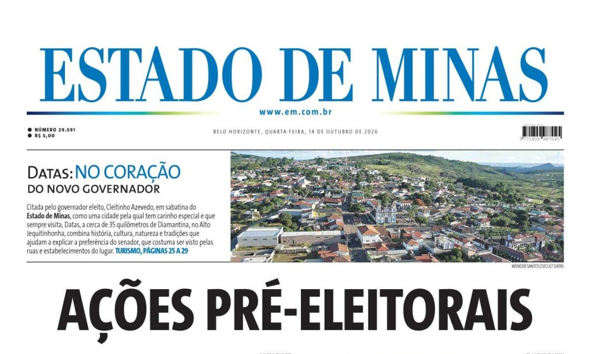 Capa do dia - (crédito: jwilsoncarvalho.mg)