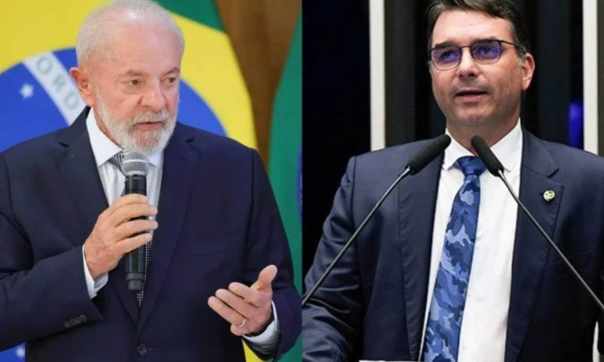 Lula confirmou presença no debate da TV Band no domingo (18), enquanto Flávio Bolsonaro descartou participar do encontro - (crédito: Fabio Rodrigues Pozzebom/Agência Brasil/Jefferson Rudy/Agência Senado)
