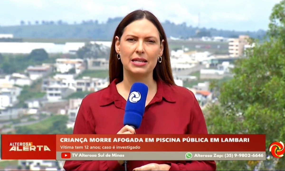 Conforme informações do boletim de ocorrência, a criança entrou na piscina olímpica por três vezes. Nas duas primeiras ocasiões, um bombeiro civil que estava no local retirou o menino da água - (crédito: TV Alterosa/Reprodução)