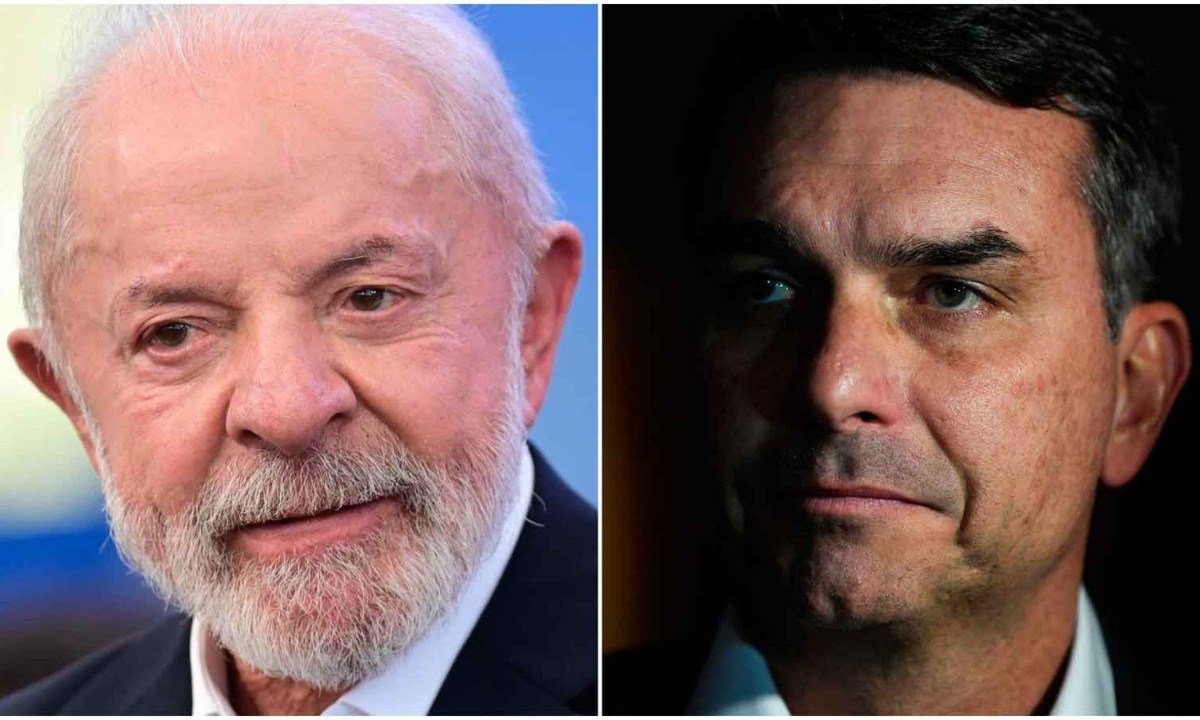 Lula mobilização apoiadores nas ruas e Flávio consolida apoios políticos -  (crédito: Leandro Couri/EM/D.A Press e Daniel Ramalho/AFP)