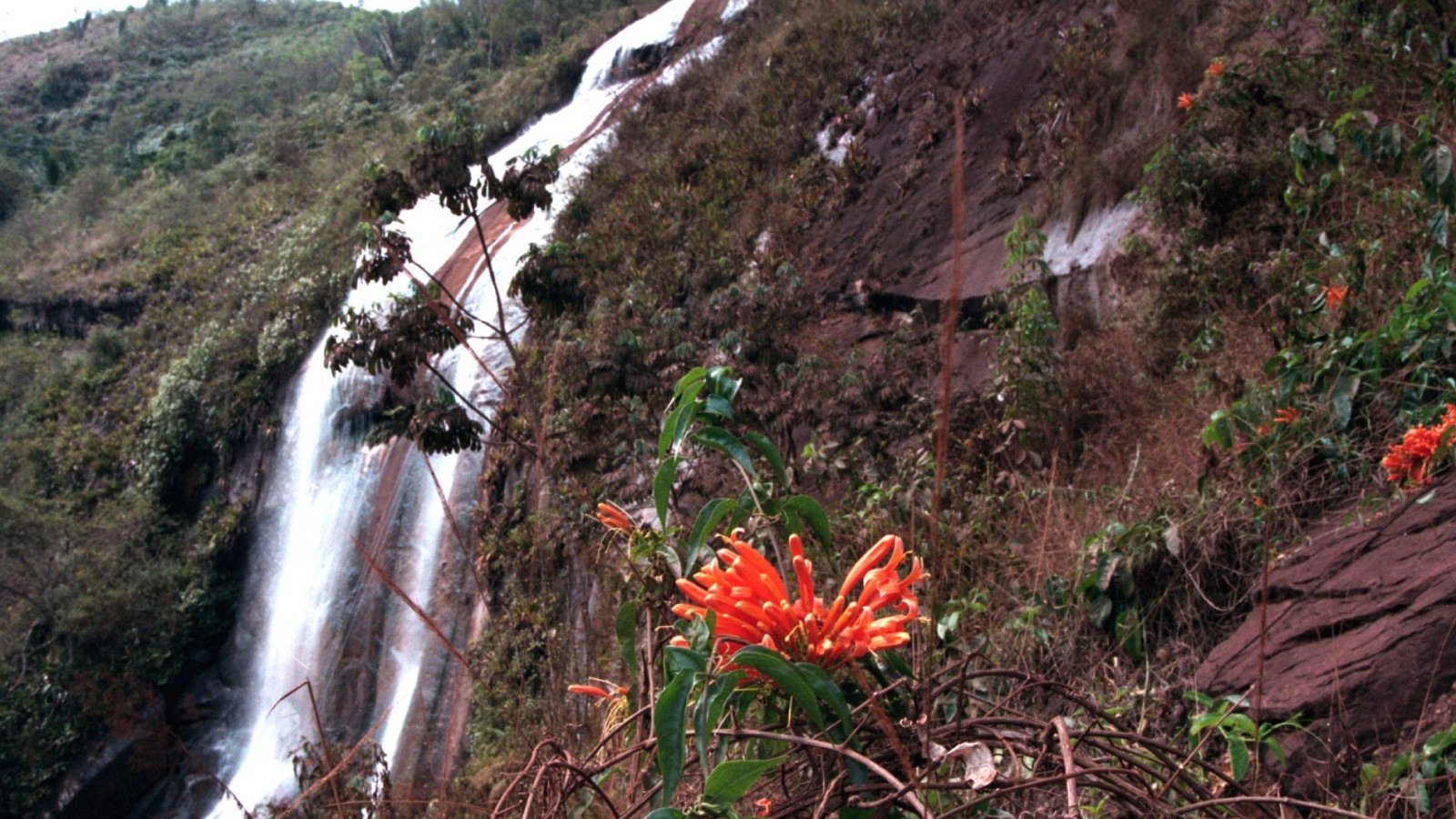 Casal morre ao cair de cachoeira de 85 metros em Minas