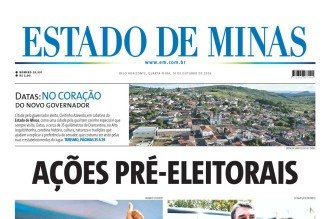 Capa impressa do Estado de Minas de 14/10/2026