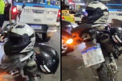 Homem tenta engolir carteira policial em blitz da Lei Seca em Copacabana -  (crédito: Tupi)