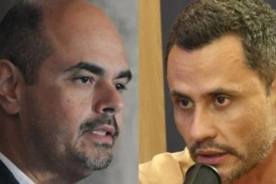 Mateus Sim&otilde;es e Cleitinho Azevedo se desentendem publicamente sobre a situa&ccedil;&atilde;o financeira do estado de Minas Gerais -  (crédito: Alexandre Guzanshe/EM/D.A Press e Jair Amaral/EM/DA Press)