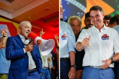 Lula e Flávio Bolsonaro  -  (crédito: Ricardo Stuckert | Vittor Sales)