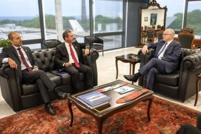 Fachin se reúne com diretor da PF para discutir menções a ministros no caso Master  -  (crédito:  Gustavo Moreno/STF)