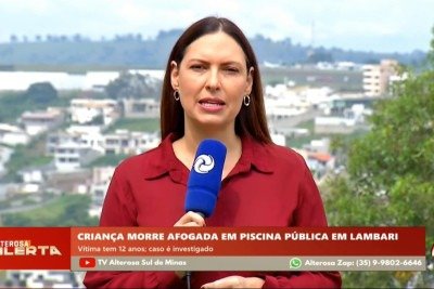 Conforme informações do boletim de ocorrência, a criança entrou na piscina olímpica por três vezes. Nas duas primeiras ocasiões, um bombeiro civil que estava no local retirou o menino da água -  (crédito: TV Alterosa/Reprodução)
