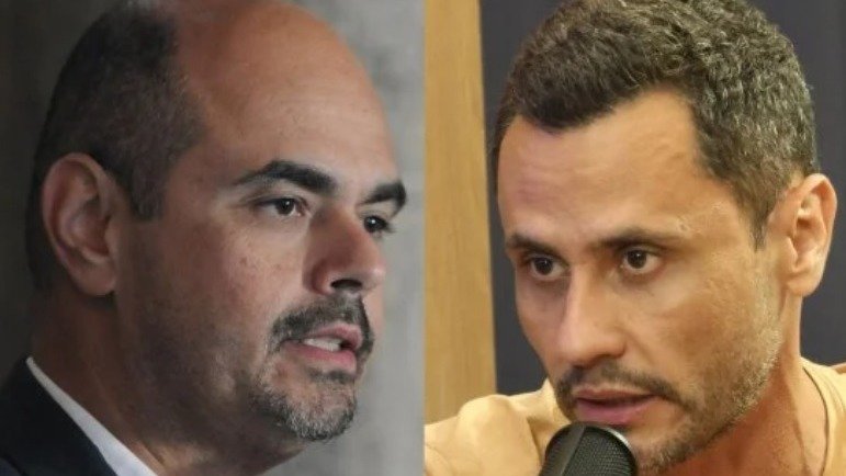 Mateus Sim&otilde;es e Cleitinho Azevedo se desentendem publicamente sobre a situa&ccedil;&atilde;o financeira do estado de Minas Gerais -  (crédito: Alexandre Guzanshe/EM/D.A Press e Jair Amaral/EM/DA Press)