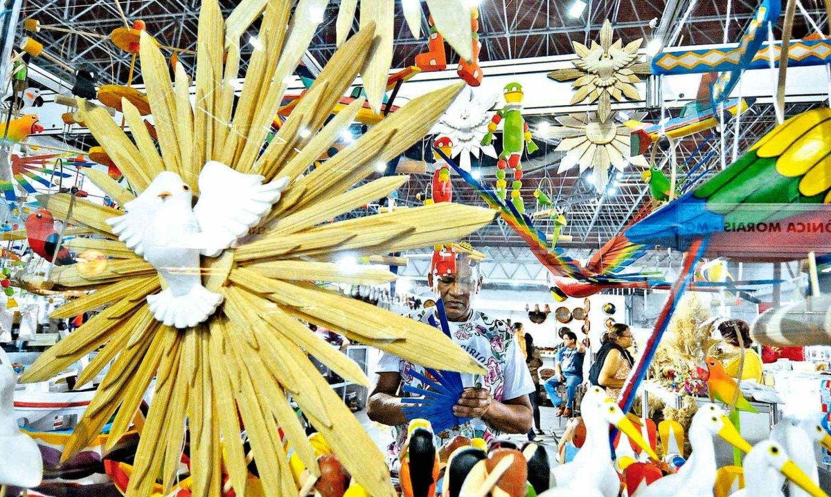 Feira Nacional de Artesanato exibirá criações que 3,5 mil expositores vão trazer a Belo Horizonte
 -  (crédito: Alexandre Guzanshe/EM/D.A Press)