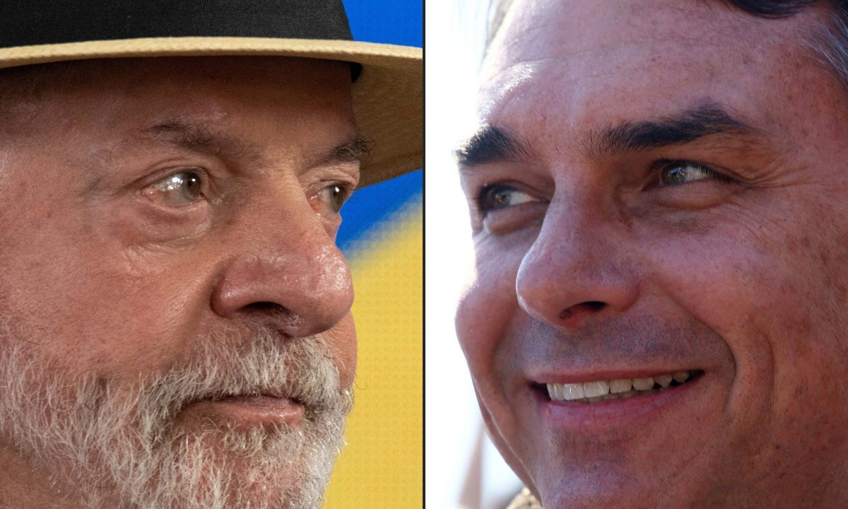 Lula e Flávio Bolsonaro disputam segundo turno das eleições - (crédito: Pablo PORCIUNCULA e SILVIO AVILA / AFP)