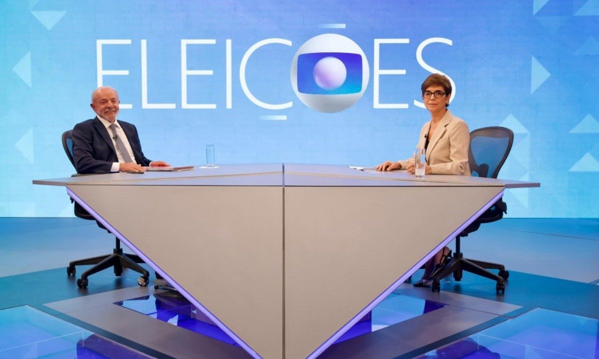 A TV Globo deu início nesta quinta-feira às entrevistas com os candidatos à Presidência que disputam o segundo turno das eleições. Flávio Bolsonaro (PL) será sabatinado nesta sexta (16) - (crédito: Globo/ Manoella Mello)