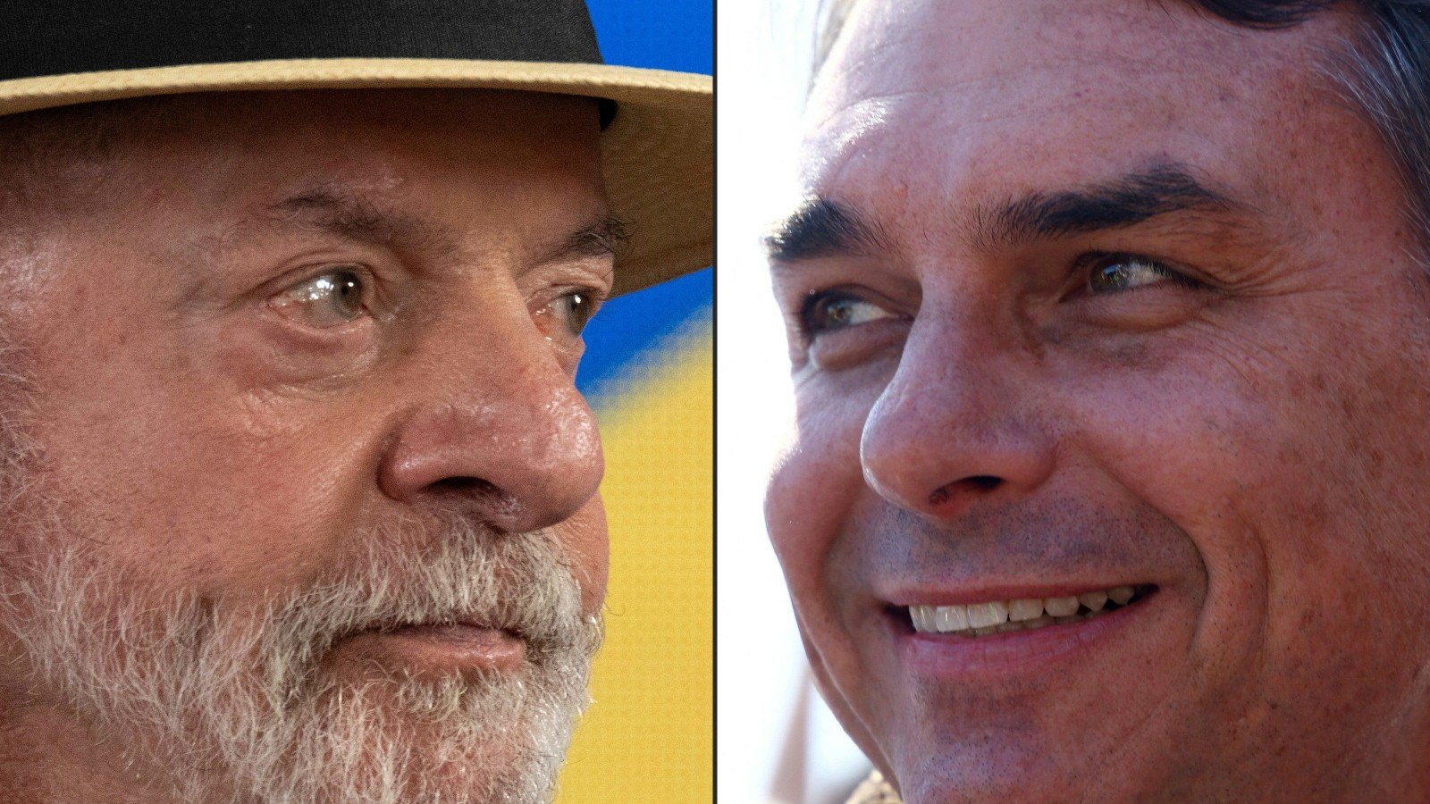 Lula e Fl&aacute;vio Bolsonaro disputam segundo turno das elei&ccedil;&otilde;es -  (crédito: Pablo PORCIUNCULA e SILVIO AVILA / AFP)
