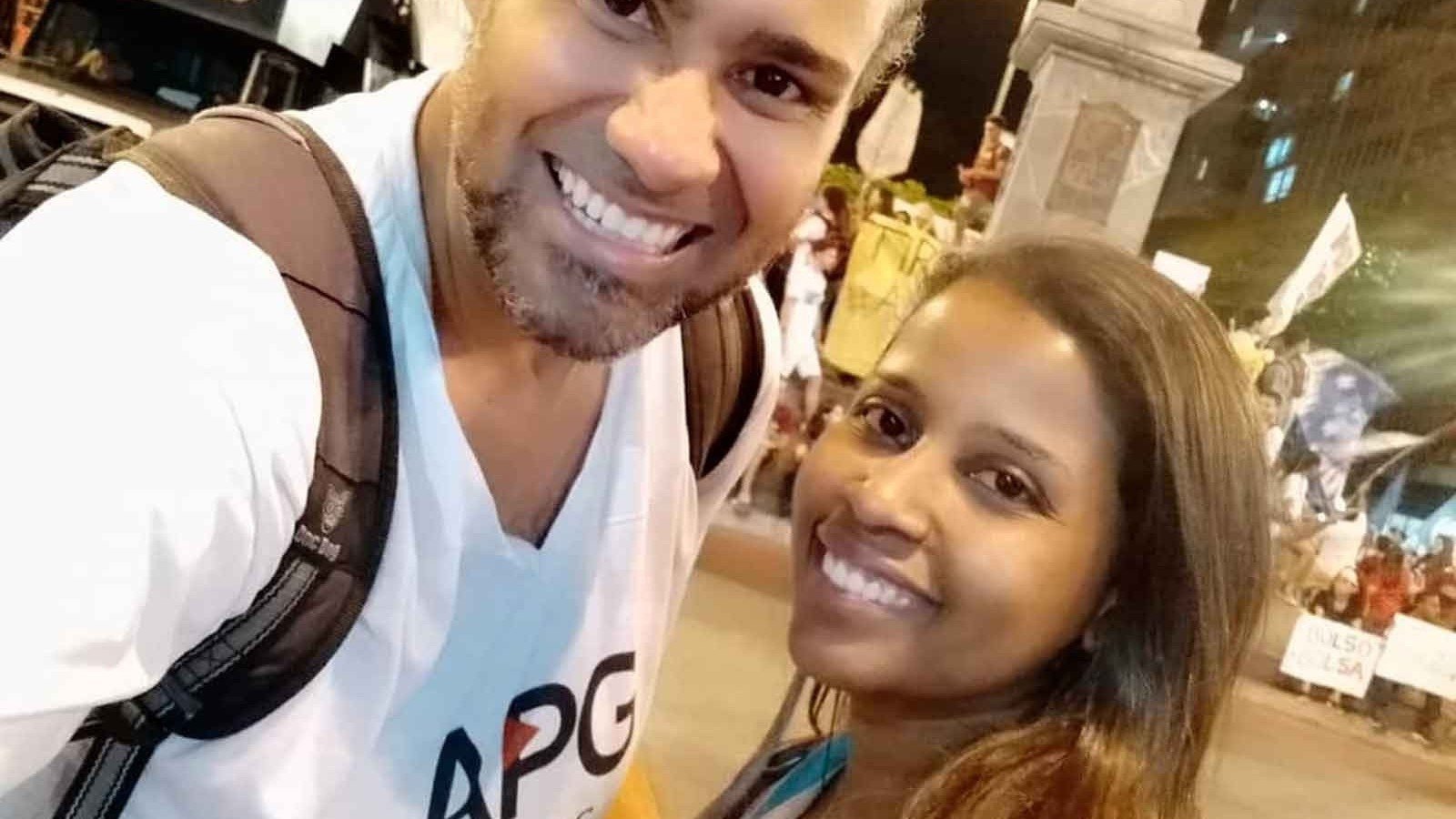 Daniel Braga,  Professor, com a mulher, Elo&iacute;sa Silva, tamb&eacute;m professora&nbsp; 