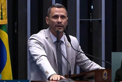 Governador eleito discursou no Senado nesta quinta-feira (15/10) -  (crédito: TV Senado)
