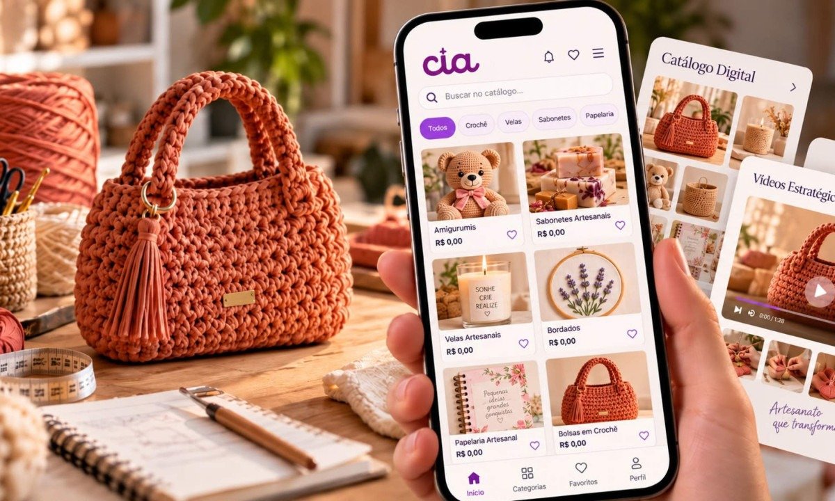 Uma foto vira vitrine: app usa IA para ajudar artesãs a vender nas redes sociais - (crédito: PulseBrand)
