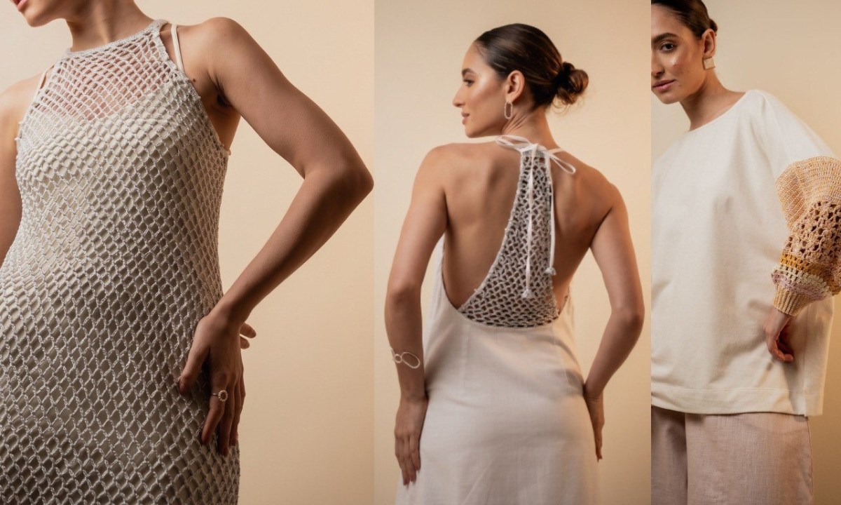 Coleções no SPFW destacam a beleza e a versatilidade do crochê, evidenciando o artesanato na moda contemporânea brasileira - (crédito: Igor de Melo)
