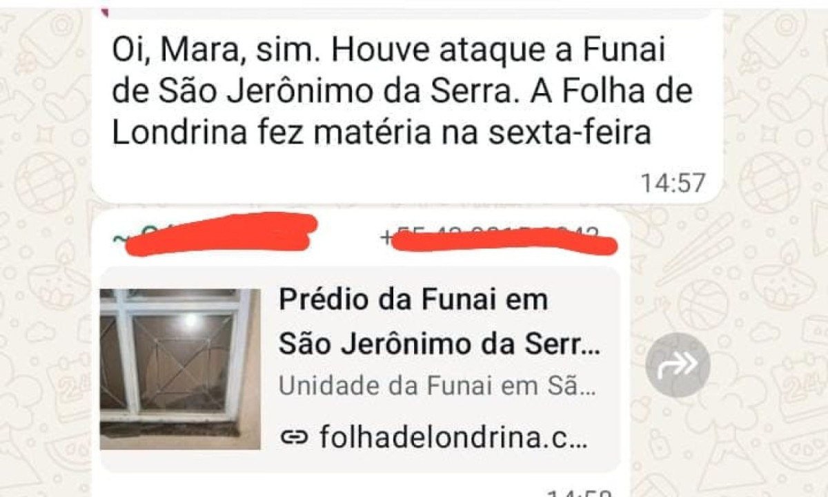 Print de conversa da Ministra M&aacute;rcia Lopes em grupo de WhatsApp 