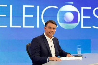 Globo divulga nota esclarecendo reunião com Flávio Bolsonaro antes de sabatina -  (crédito: Tupi)
