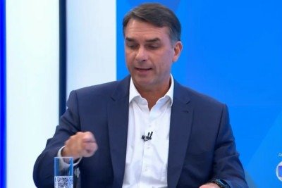 Entrevista de Flávio Bolsonaro a Rede Globo  -  (crédito: Reprodução/Globo)