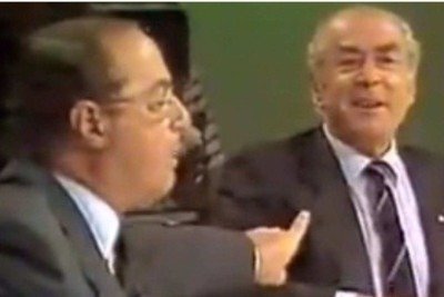 Maluf e Brizola trocam provocações no debate de 1989: o eleitor recuperava o direito de escolher o presidente, e os candidatos não economizavam nos desaforos -  (crédito: reprodução youtube)