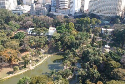 Atualmente, segundo a PBH, o Parque Municipal recebe cerca de 160 mil visitantes por mês, chegando a ultrapassar 20 mil aos domingos, o que justificaria a urgência das intervenções -  (crédito: Mateus Parreiras/EM/D.A.Press)