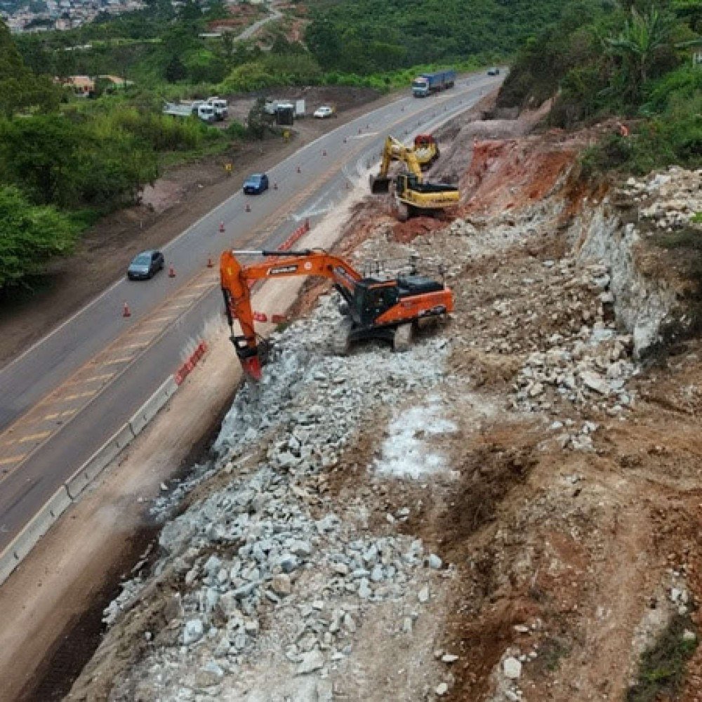 BR-040: obras de duplicação interditam faixa por 90 dias em Congonhas